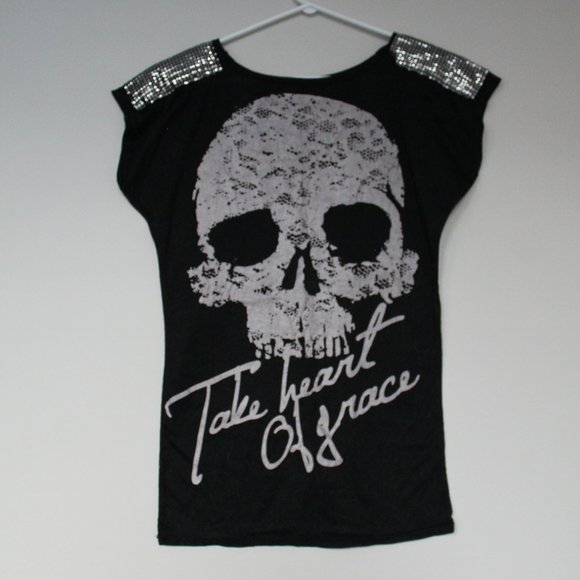 Glam Punk "Take Heart of Grace" Sleeveless Shirt - Picture 1 of 6